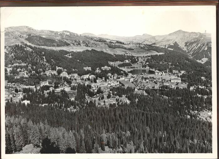 11305332 Arosa GR Panorama Blick vom Schafruecken Graubuenden Arosa