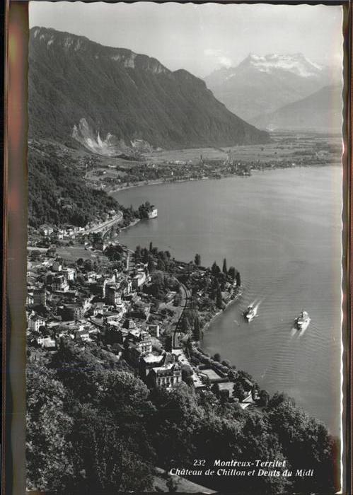 11309644 Montreux VD Montreux-Territet Chateau de Chillon et Dent du Midi