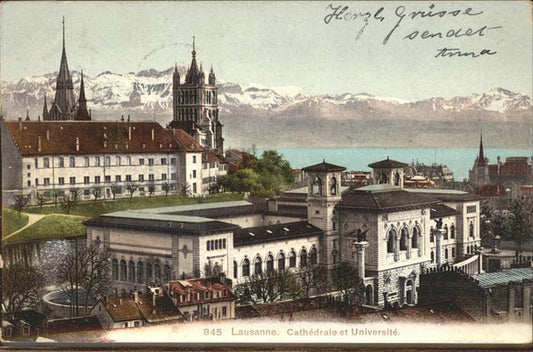 11306316 Lausanne VD Cathedrale Universite Alpes de Savoie Lac Leman