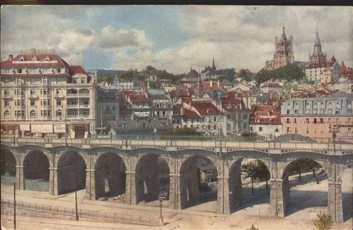 11306318 Lausanne VD Le Grand Pont Cathedrale