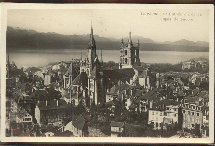 11306322 Lausanne VD Chateau et Cathedrale Lac Leman Alpes de Savoie