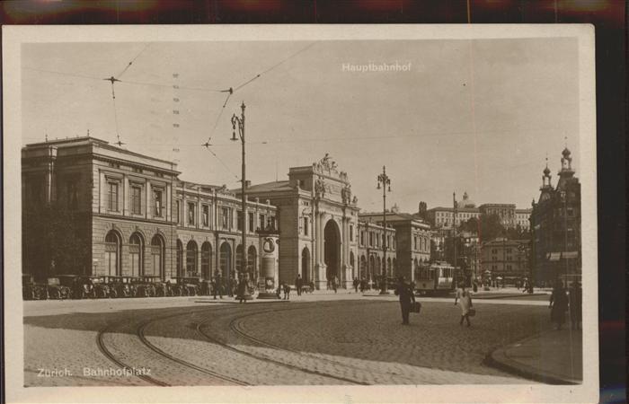 11306530 Zuerich Bahnhofsplatz Tramway de Zuerich