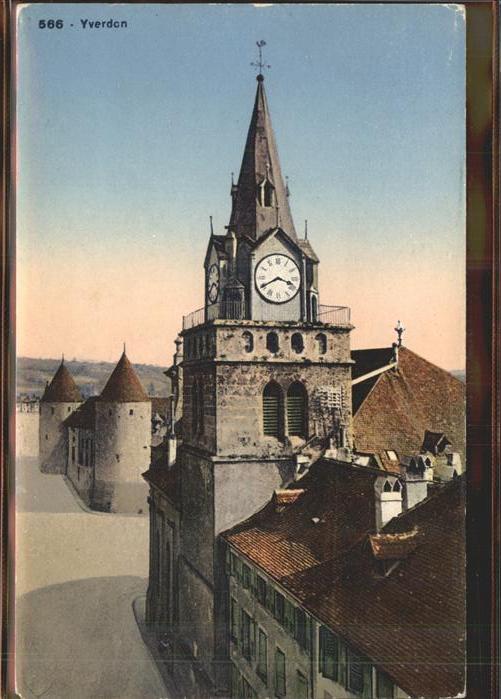 11306562 Yverdon-les-Bains L eglise et le chateau