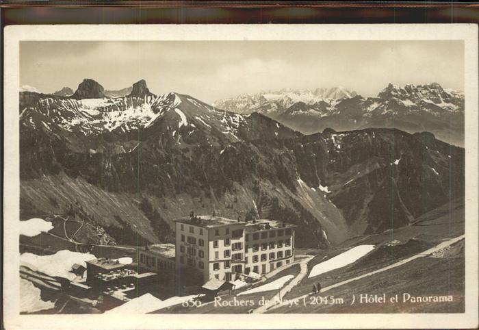 11306582 Montreux VD Rochers de Naye Hotel et panorama Berner Alpen