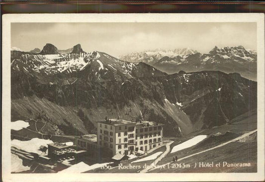 11306582 Montreux VD Rochers de Naye Hotel et panorama Berner Alpen