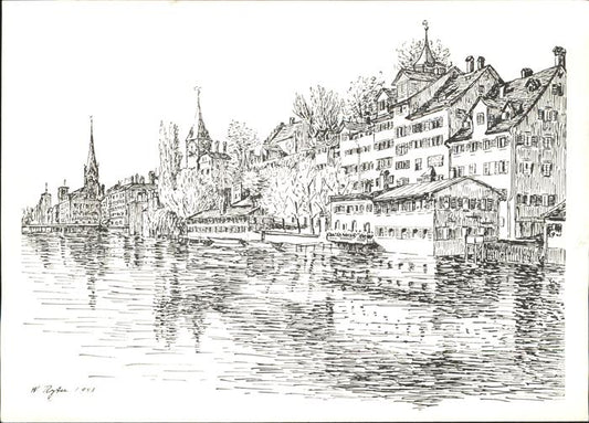 11354027 Zuerich Schipfe dessin Zuerich