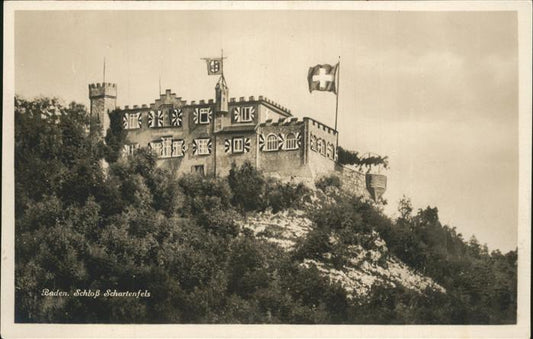 11357523 Aarau AG Schloss Schartenfels Baden Fahne Schweiz