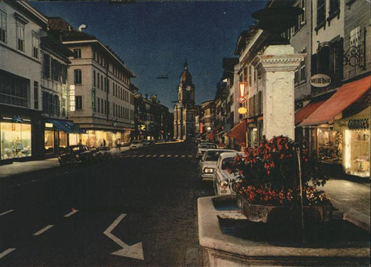 11381213 Morges Le Grande Rue le soir