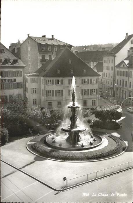 11384904 La Chaux-de-Fonds Fontaene Brunnen