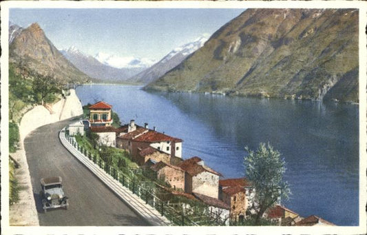 71384915 Lago di Lugano TI La nuova strada di Gandria