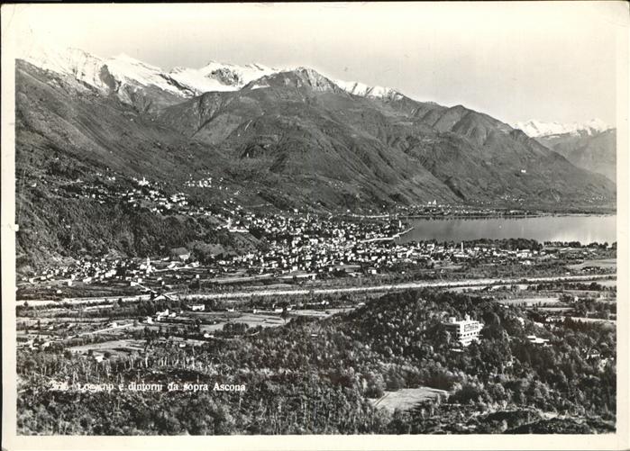 11385543 Ascona TI Panorama Lago Maggiore Alpenblick