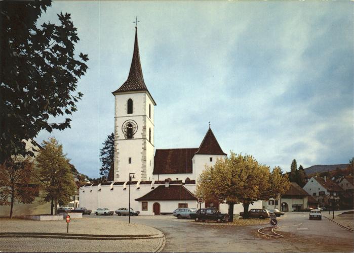 11385638 Muttenz Kirche mit Wehrmauerring