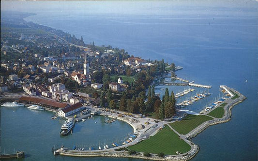 11435121 Romanshorn TG Hafen Bodensee Faehrschiff Fliegeraufnahme