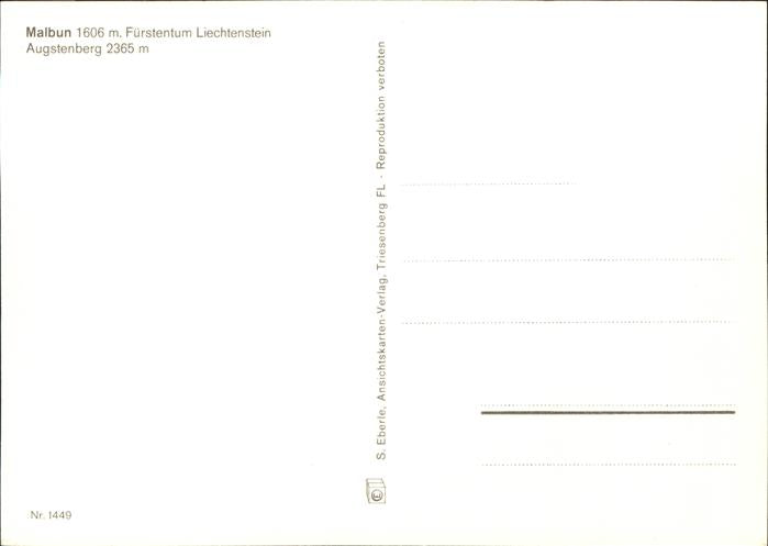 71445182 Malbun Panorama mit Augstenberg