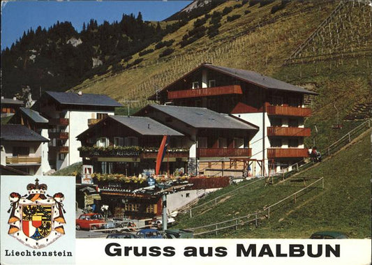 71451649 Malbun Hotel Restaurant Turna Sessellift Wappen