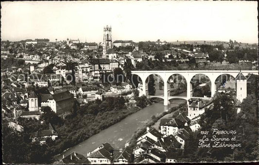 11519842 Fribourg FR La Sarine et Pont Zaehringen