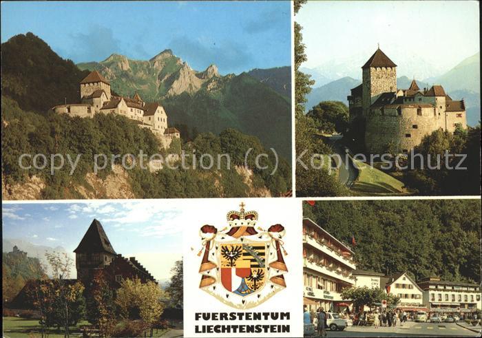 71520073 Liechtenstein  Schloss Vaduz Rotes Haus Zentrum