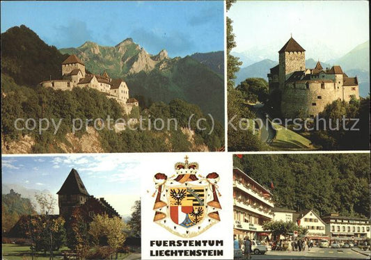 71520073 Liechtenstein  Schloss Vaduz Rotes Haus Zentrum