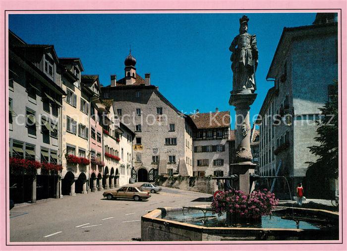 13601272 Wil SG Hofplatz Brunnen