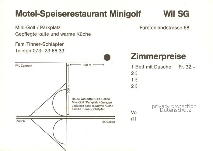 13663393 Wil SG Motel Restaurant Minigolf Speisesaal