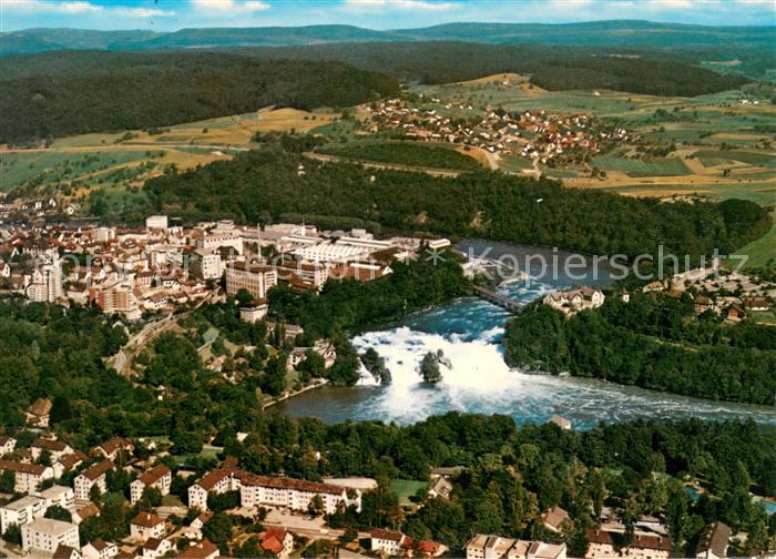 13705073 Schaffhausen  SH Der Rheinfall Fliegeraufnahme