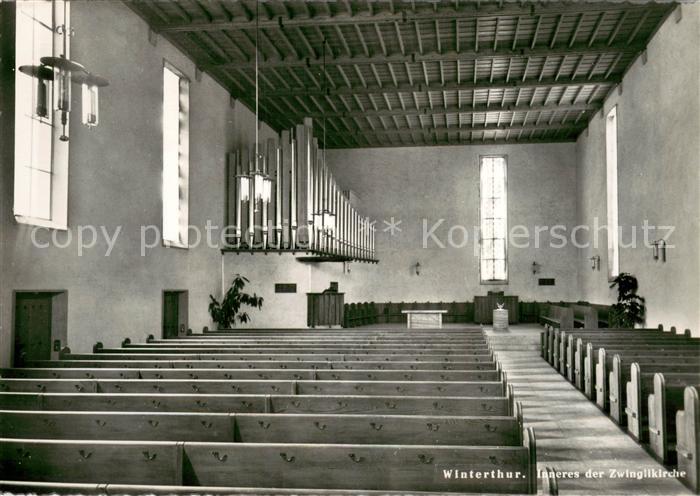 13712495 Winterthur  ZH Inneres der Zwinglikirche