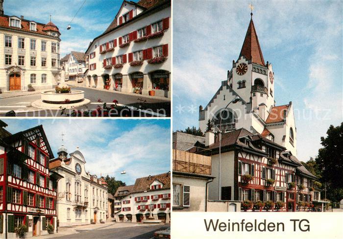 13711832 Weinfelden mit Thomas Bornhauser Brunnen Rathaus und Kirche