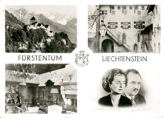 73712918 Liechtenstein Fuerstentum Schloss Vaduz Hofeingang im Schloss Fuerstlic