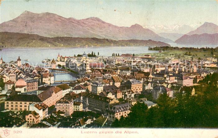 13715823 Lucerne LU Panorama avec Alpes