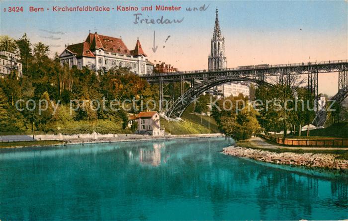 13717875 Bern BE Kirchenfeldbruecke Casino et Muenster Bern BE