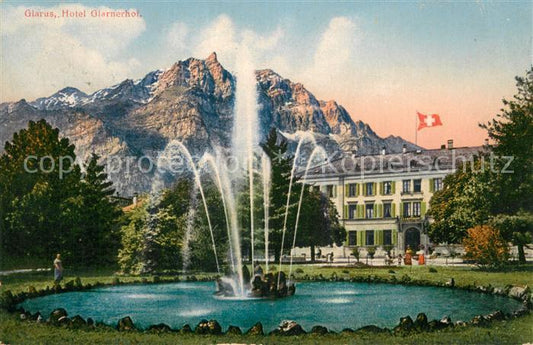 13724098 Glaris GL Hôtel Glarnerhof Fontaine Alpes Glaris GL