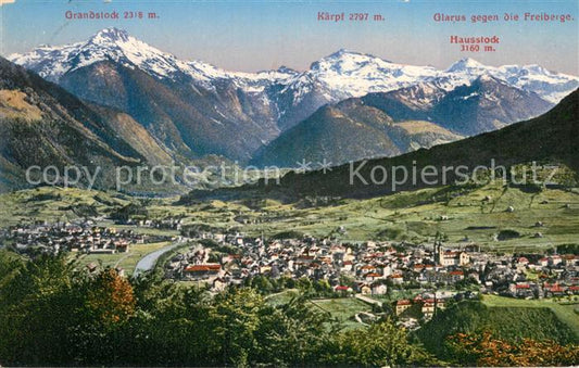 13724099 Glarus GL Vue panoramique vers le Freiberge Glarus GL