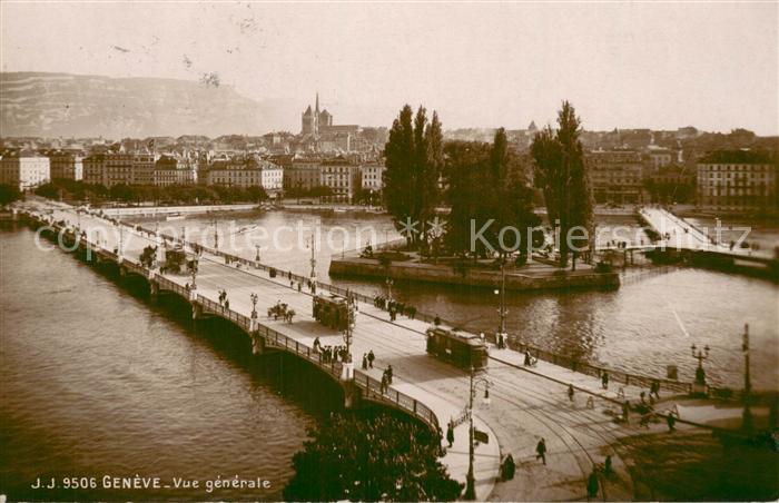 13733396 Geneve GE Vue partielle du pont tramway Geneve GE