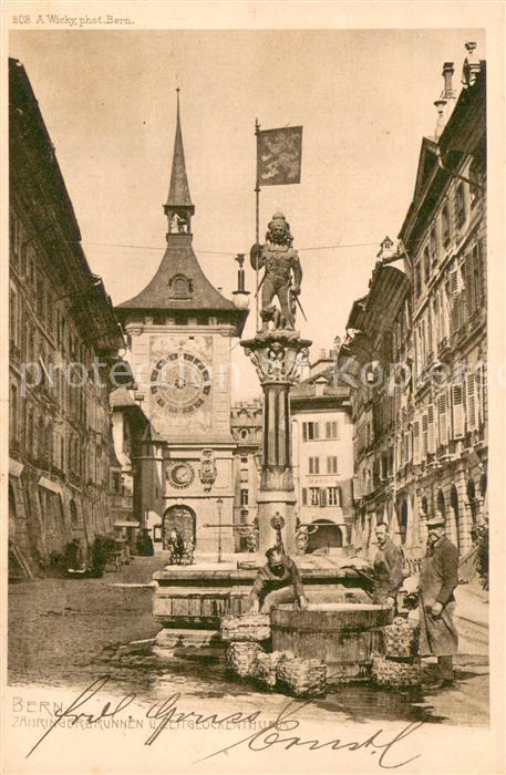 13733773 Bern BE Zaehringerbrunnen et Zeitglocketurm Bern BE