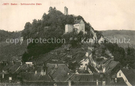 13733803 Baden  AG Schlossruine Stein