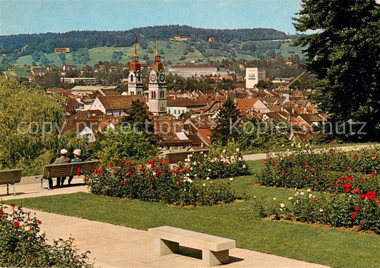 13735431 Winterthur  ZH Blick vom Rosengarten