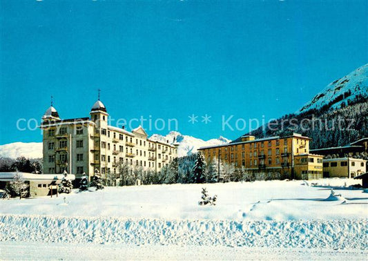 13736056 St Moritz GR Engadiner Kantoreihaus Laudinella und Hotel Laudinella