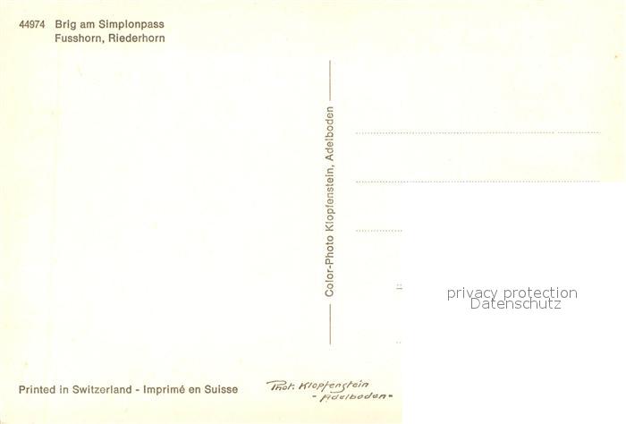 13737823 Brig Brigue VS Simplonpass Fusshorn Riederhorn