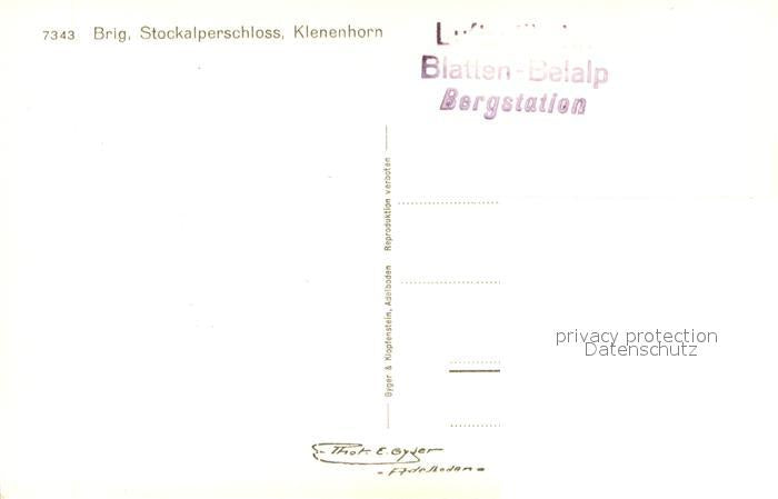 13737830 Brig Brigue VS Stockalperschloss Klenenhorn