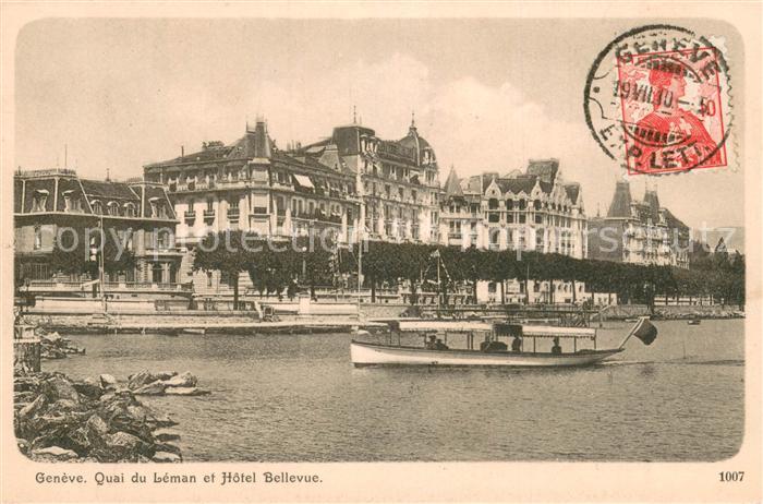 13737933 Geneve GE Quai du Léman et Hôtel Bellevue Geneve GE