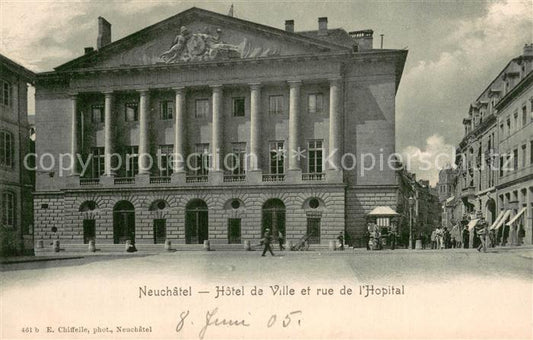 13738509 Neuchâtel NE Hôtel de Ville et rue de l Hopital Neuchâtel NE