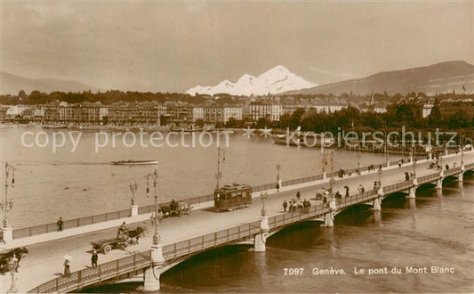 13738515 Geneve GE Le pont du Mont Blanc