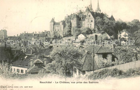 13738549 Neuchâtel NE Le Château vue prise des Sablons Neuchâtel NE