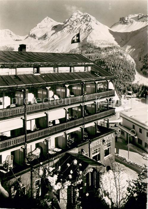 13743414 Arosa GR Hotel Raetia im Schnee