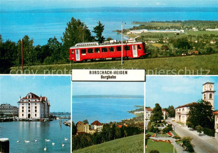 13736952 Rorschach Bodensee SG Rorschach-Heiden Bergbahn Bodenseeansicht