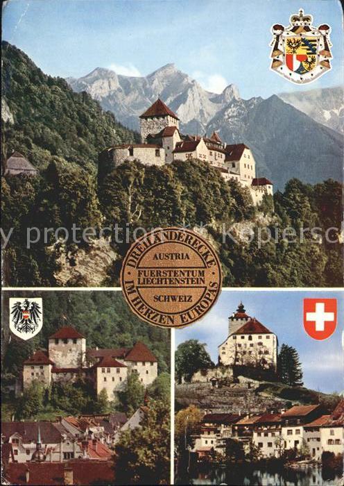 72346666 Liechtenstein  Schloesser Vaduz Schattenburg Werdenberg