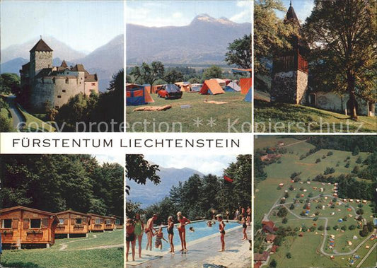 72347564 Liechtenstein  Fuerstentum Schloss Vaduz Camping Mittagspitze Triesen