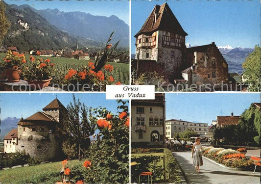 72347566 Vaduz Fuerstentum Schloss Vaduz Rotes Haus Postplatz