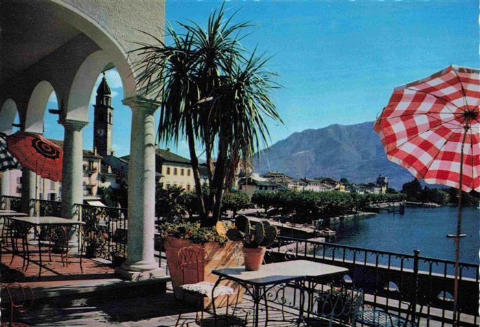 13978516 Ascona_Lago_Maggiore_TI Restaurant Terrasse am See