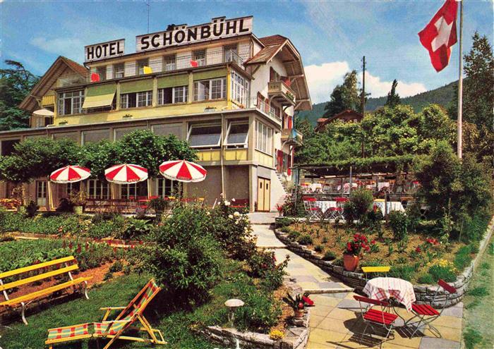 13978921 Hilterfingen_Thunersee_BE Hotel Restaurant Schoenbuehl Garten Terrasse